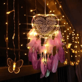 Heart Shape Dream Catcher Light