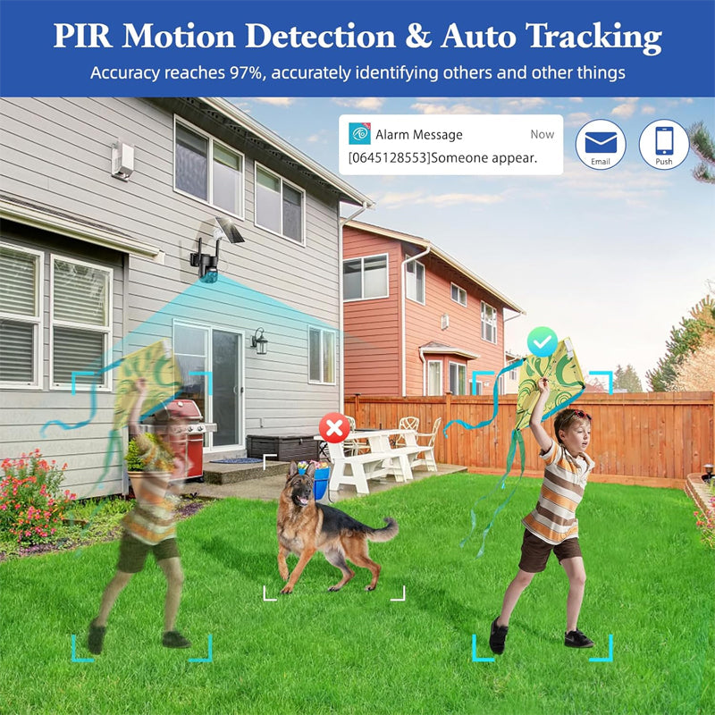 Sakerplus Solar Security Cameras Wireless Outdoor