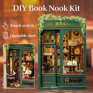 Sakerplus Mini Bookstore DIY Kit Decor