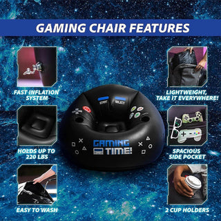 Sakerplus® Inflatable Gaming Bean Bag Chair