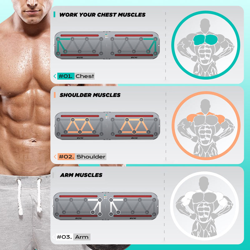 Sakerplus Multi-function Push-up Board