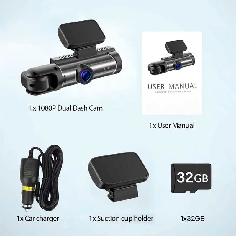 SAKER® Front & Rear Dashcam
