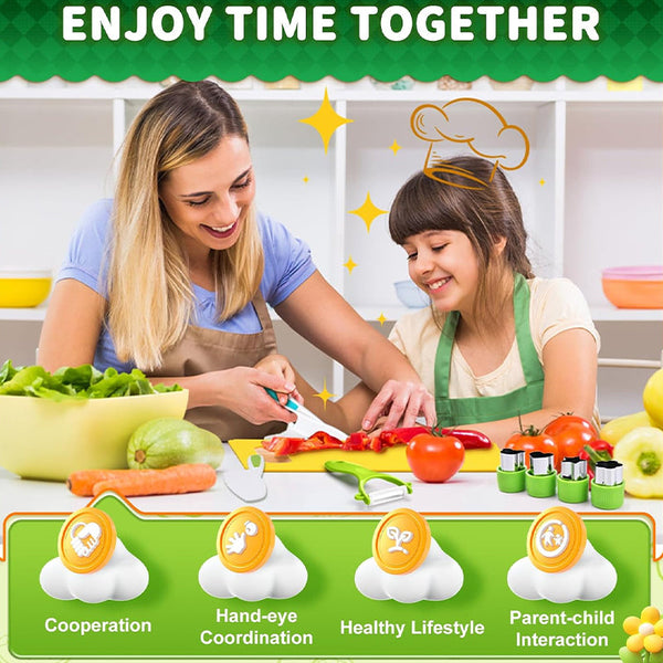 Sakerplus® Kids Safe Montessori Kitchen Tool Set