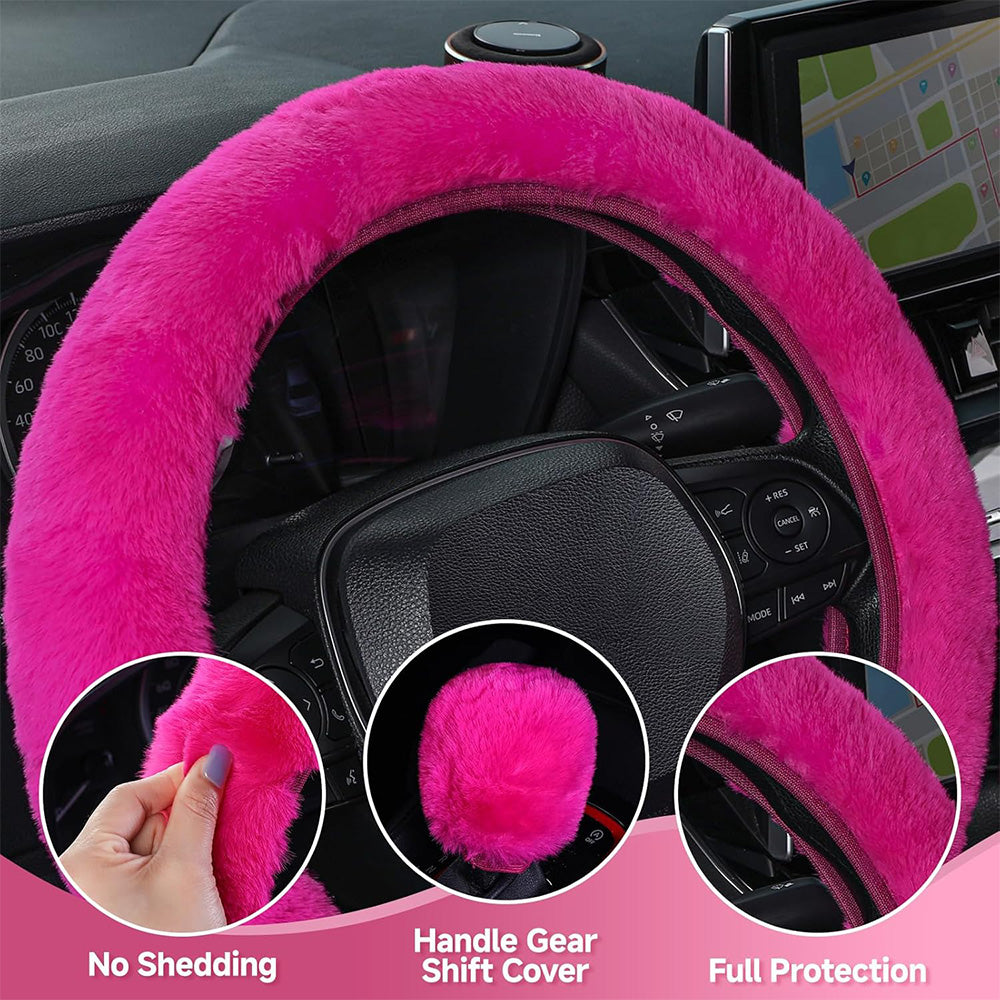 Sakerplus® Fluffy Car Seat Cover Full Set