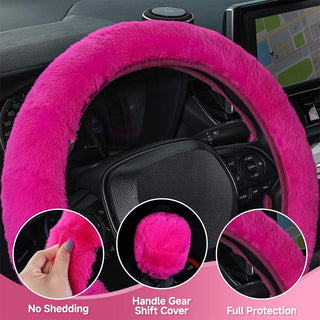 Sakerplus® Fluffy Car Seat Cover Full Set
