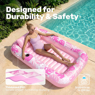 Sakerplus® Extra Large Inflatable Sunbathing Pool Lounger