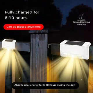 Saker Solar Deck Lights Outdoor 4 Pack