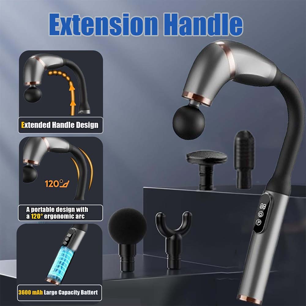 Sakerplus Curved Head Massage Gun