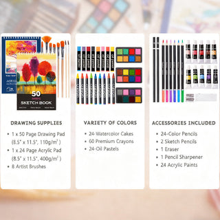 Sakerplus® Creative Art Essentials Kit