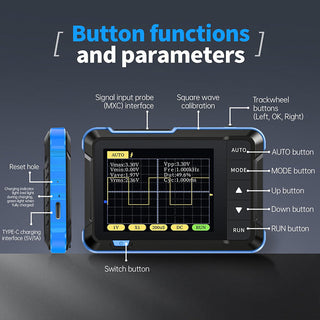 Sakerplus® Compact Handheld Digital Oscilloscope