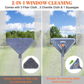 Sakerplus Long-handled wall cleaning mop