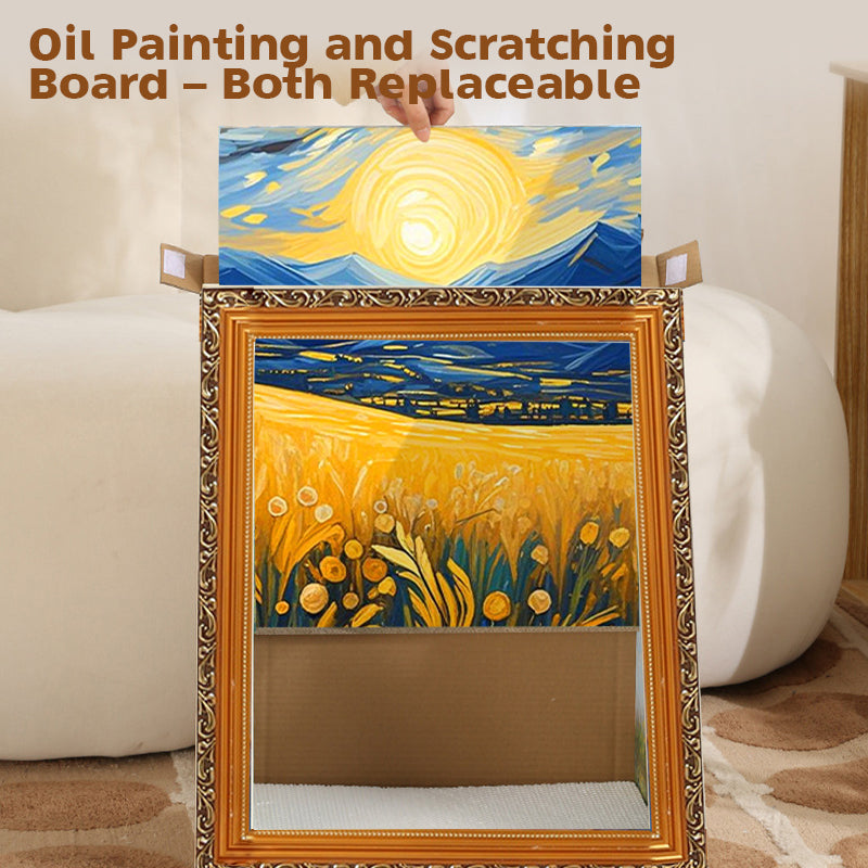 Sakerplus Art Frame Cat Bed House