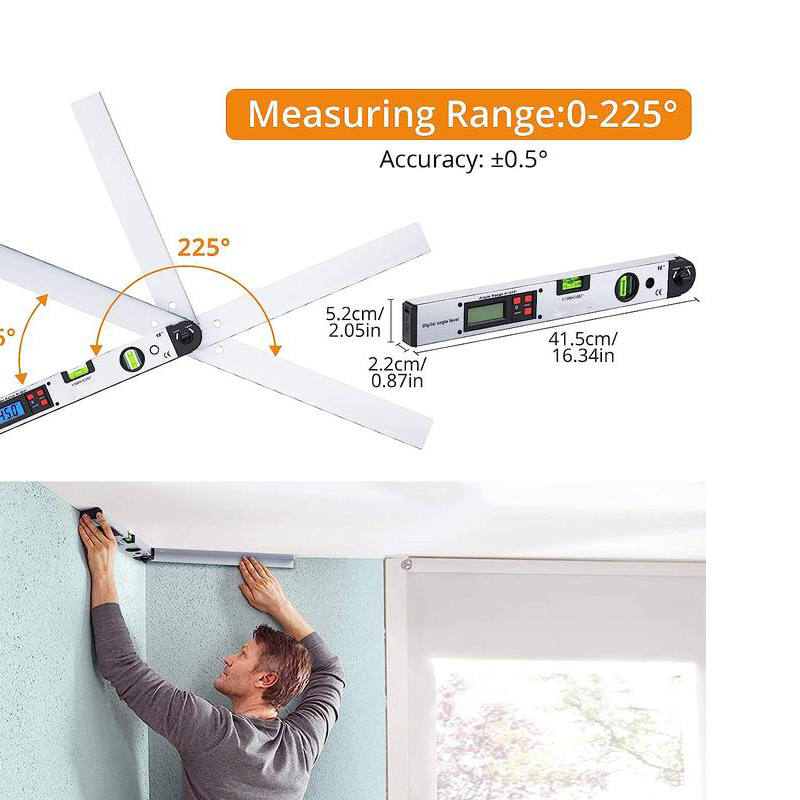 Sakerplus Aluminum Digital Angle Finder Protractor