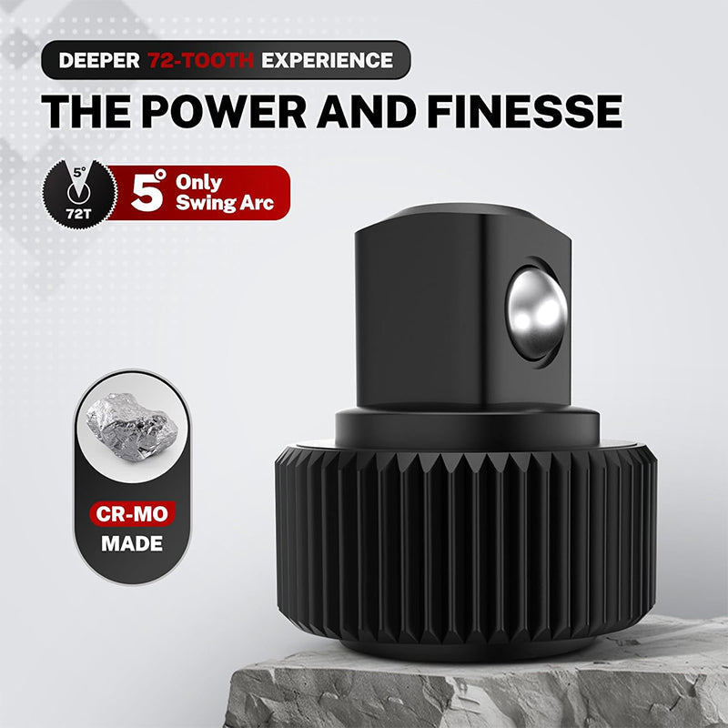 Sakerplus® Stubby Ratchet Set with Reversible Head