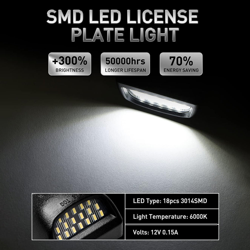 Sakerplus LED License Plate Light Replacement Set
