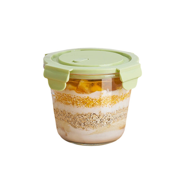 Sakerplus® Lidded Glass Food Storage Bowl Set