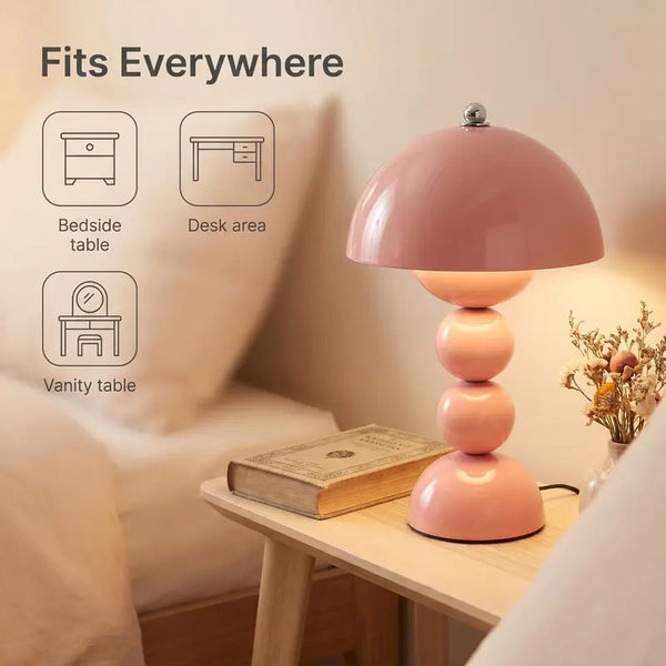 Sakerplus® Vintage Cream Triple-Globe Touch Table Lamp