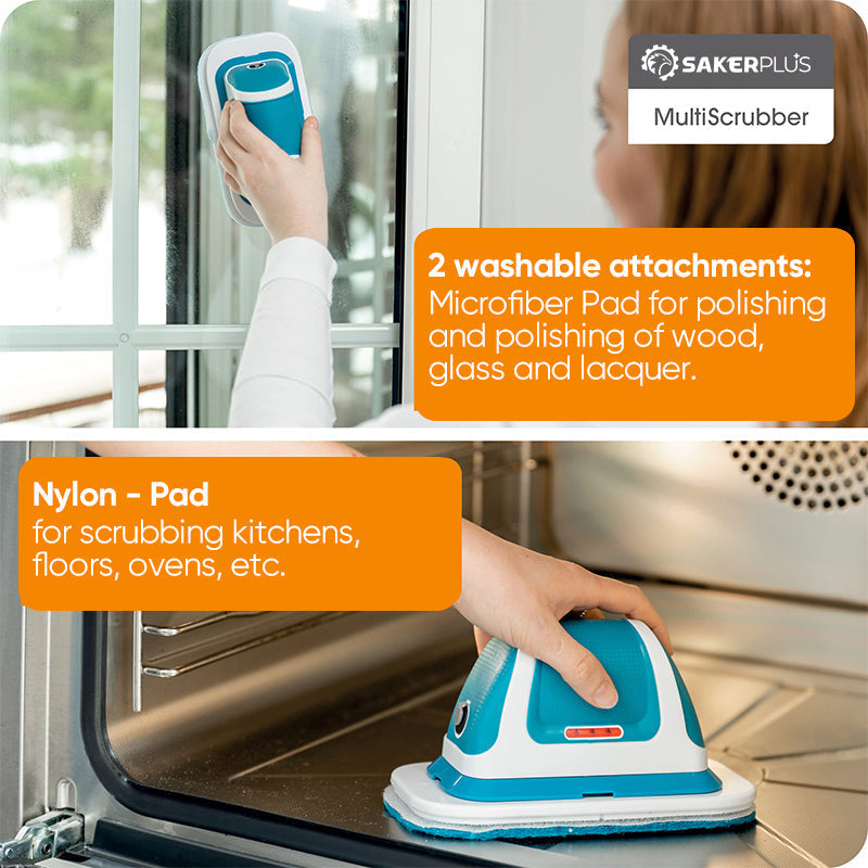 Sakerplus Electric Broom with Scrub and Mop