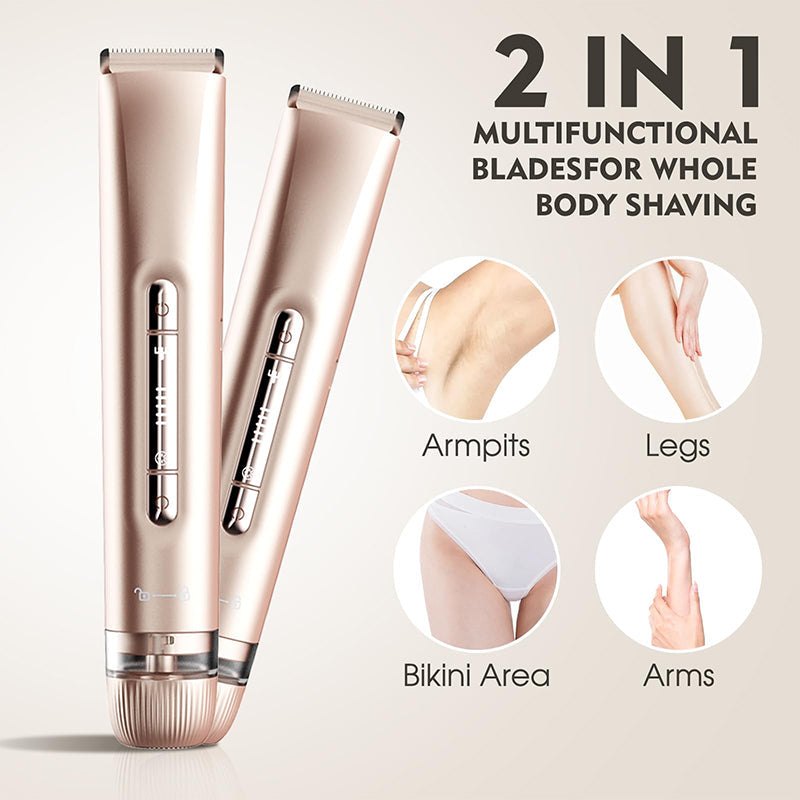 Sakerplus 2-in-1 Waterproof Bikini Trimmer