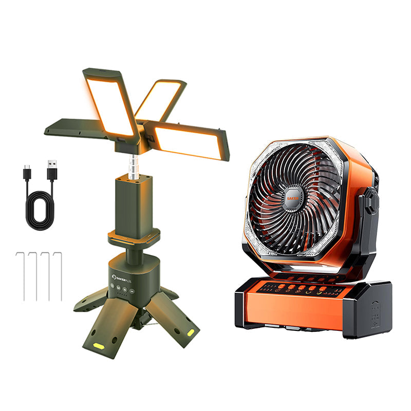 SakerPlus Retractable Windproof Camping Lantern