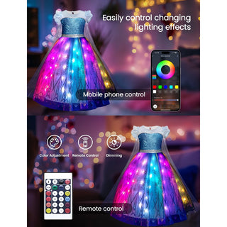 Saker Light Up Ice Queen Costume For Girl