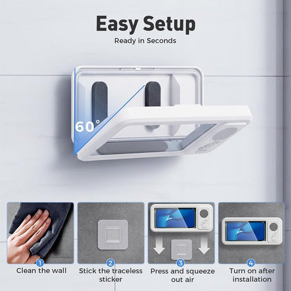 Sakerplus® Waterproof Bathroom Bluetooth Speaker Phone Case