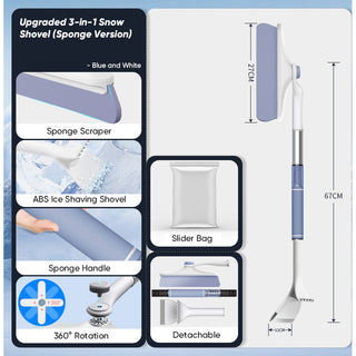 Sakerplus® 2-in-1 Snow Brush and Ice Scraper