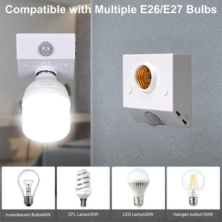Sakerplus® Motion Sensor Light Socket Adapter