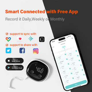 Sakerplus Bluetooth Smart Body Tape Measure