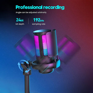 Sakerplus Gaming Microphone for Streaming Podcasts