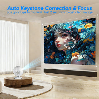 Sakerplus® 4K Mini Projector With WiFi6