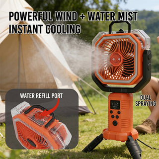 Sakerplus® Camping Fan Portable Adjustable Height Stand