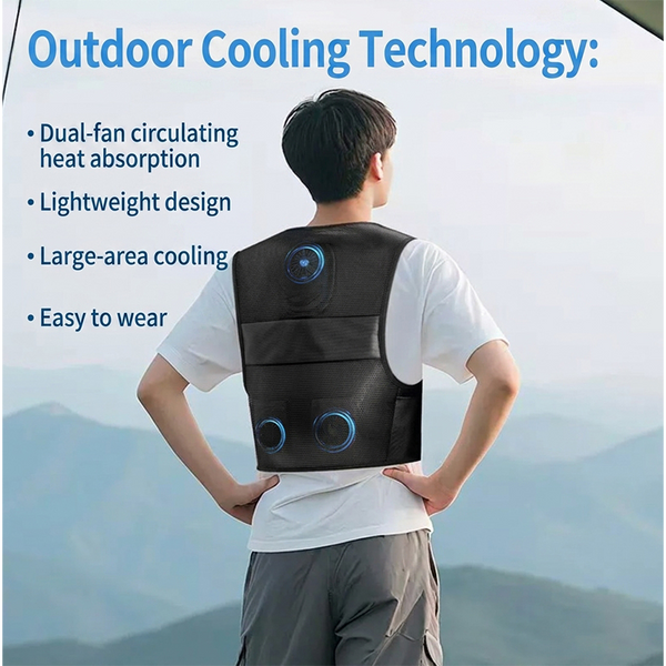 Sakerplus®  Portable Cooling Vest With Fans
