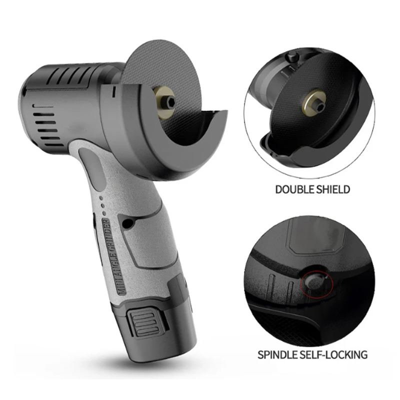 Sakerplus 12V Mini Angle Grinder with Cutting Disc