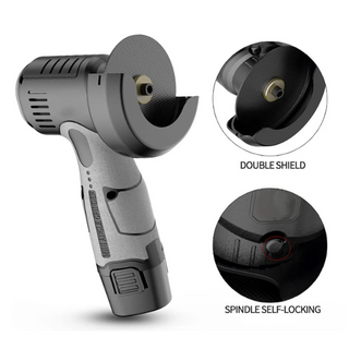 Sakerplus 12V Mini Angle Grinder with Cutting Disc