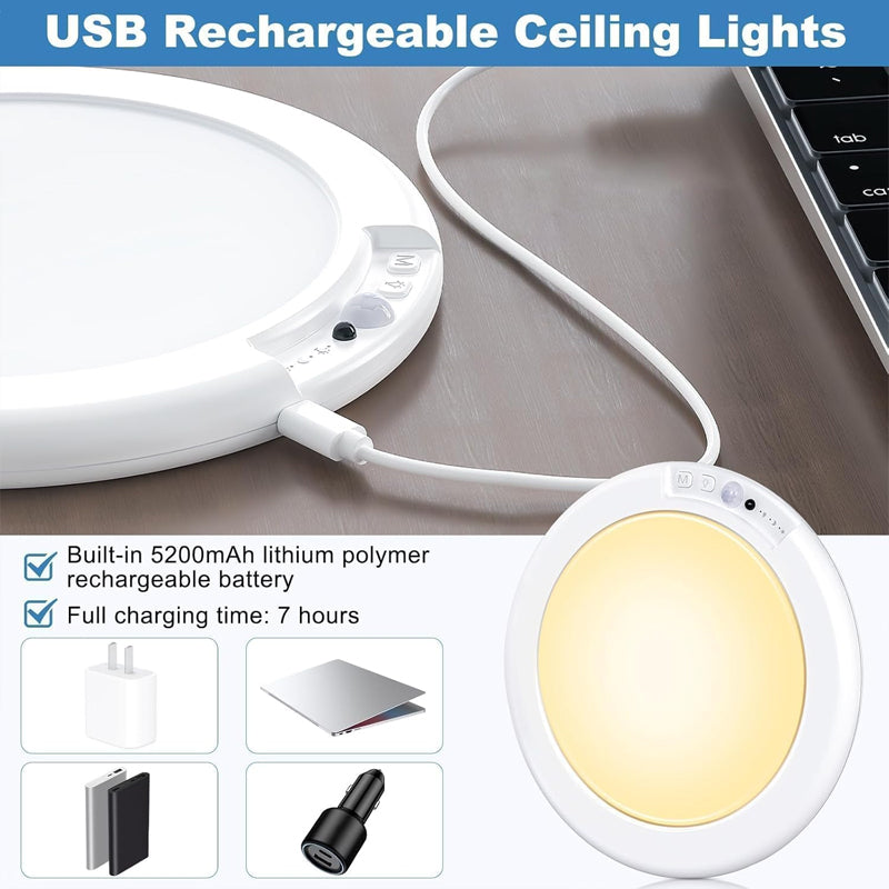Sakerplus® Rechargeable Ceiling Light With Remote