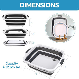 Sakerplus® Collapsible BBQ Prep Tub Set