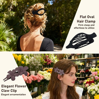 Sakerplus® 12 Pack Flat Hair Clips For Women