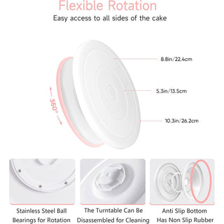 Sakerplus® Cake Decorating Turntable Supplies Kit
