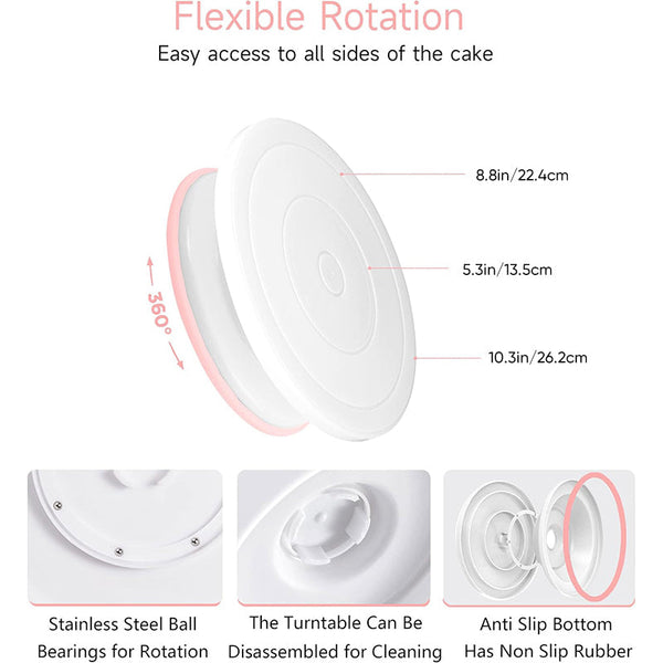 Sakerplus® Cake Decorating Turntable Supplies Kit