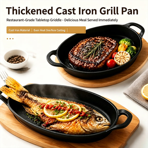 Sakerplus® Small Cast Iron Skillet Set