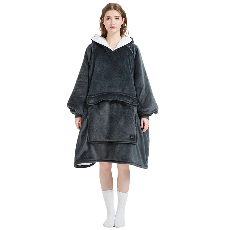 Sakerplus® Oversized Wearable Heated Blanket Hoodie