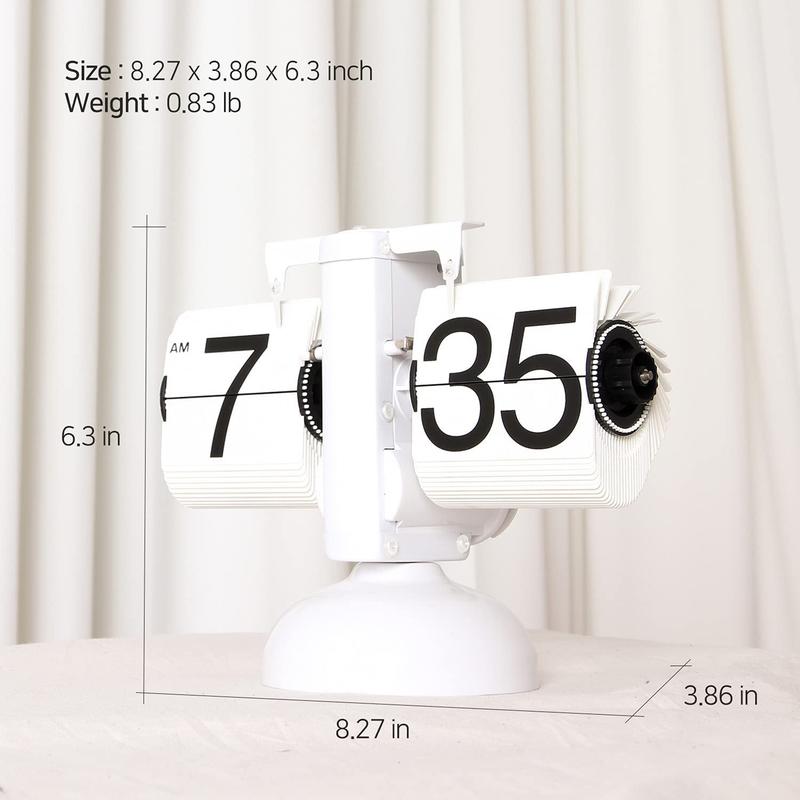 Sakerplus Mechanical Auto Flip Desk Clock