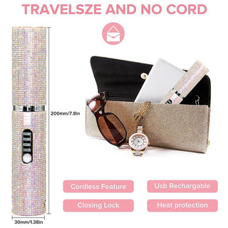 Sakerplus Portable Cordless Hair Straightening Iron