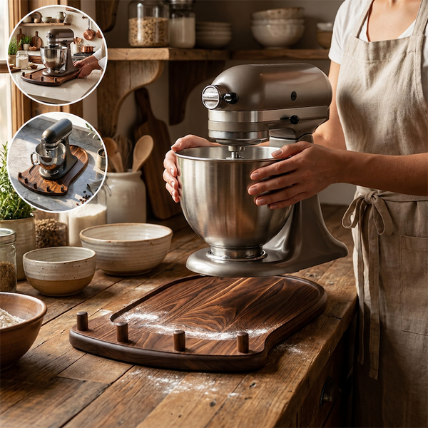 Sakerplus® Wooden Mixer Slider With Storage