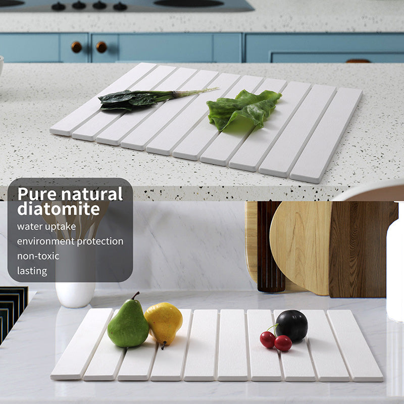 Sakerplus Collapsible Diatomaceous Dish Drying Mat