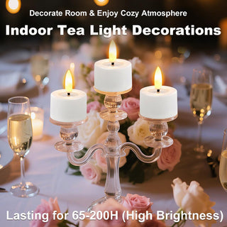 Sakerplus® Rechargeable Waterproof LED Tea Lights