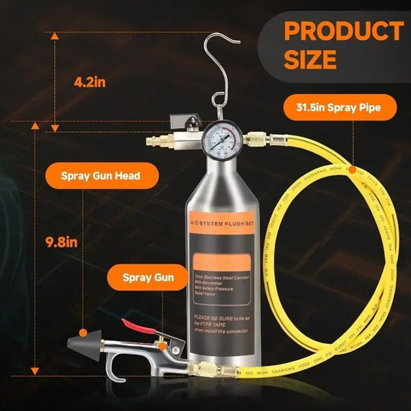 Sakerplus® Automotive AC System Flush Cleaning Kit