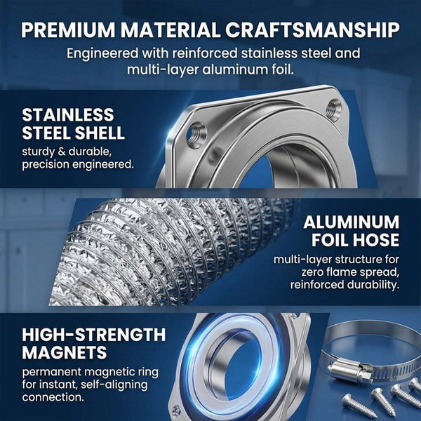 Sakerplus® Magnetic Dryer Vent Connector Kit