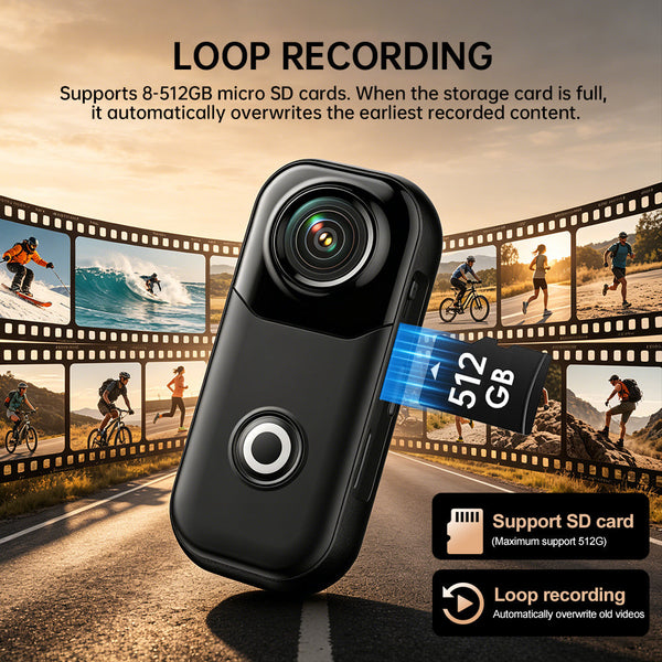 Sakerplus® Mini 4K Wearable Action Camera